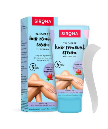 Sirona Hair Removal Cream for Women - 1.69 Fl Oz | with No Talc, No Harmful Chemicals | Ideal for Bikini Line ,Underarm, Legs| Dermatologically Tested