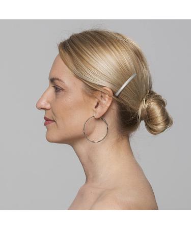 UJOY Silver Metal French Barrette Single Prong Pin 2.7'' Hair Clips DIY Craft - 20 Pack - Buy Online on GoSupps.com