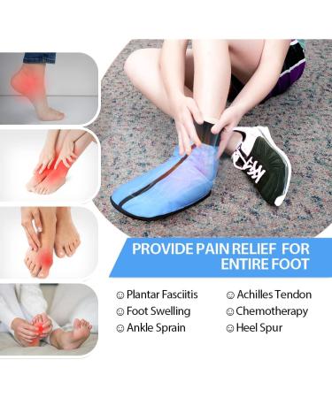 Comfpack Foot Ice Pack for Plantar Fasciitis Relief - Hot Cold Therapy Gel Wrap for Ankle Injuries, Pain, and Swelling - Buy Online on GoSupps.com