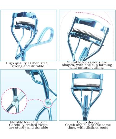 Eyelash Curler Lash Curler to Gently and Precisely Grabs and Lifts Lashes for Lasting Curl with Comb Teeth Just Dramatically Curled Eyelashes & Lash Line in Seconds Suitable for All Eye Types - Buy Online on GoSupps.com