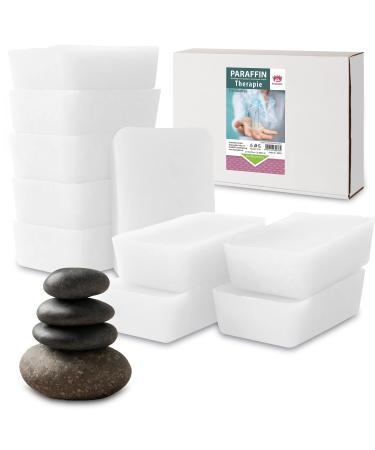 Kosmetex paraffin therapy-paraffin bathrooms + feet-for accompanying therapy for rheumatic complaints joint inflammation-paraffin block for wax warmers-perfume-free (10x500ml) 10x 500ml