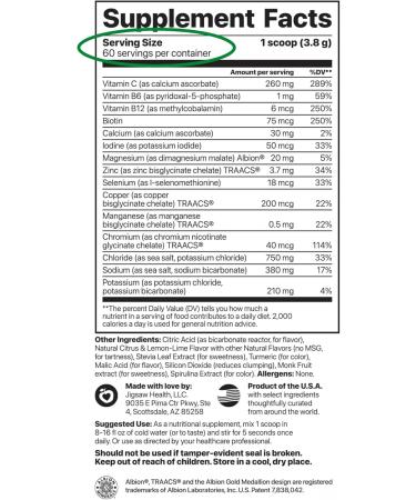 Jigsaw Health Bundle | Adrenal Cocktail 60 Servings (Jar) and Electrolye Supreme (Lemon-Lime) 60 Servings (Jar) - Buy Online on GoSupps.com