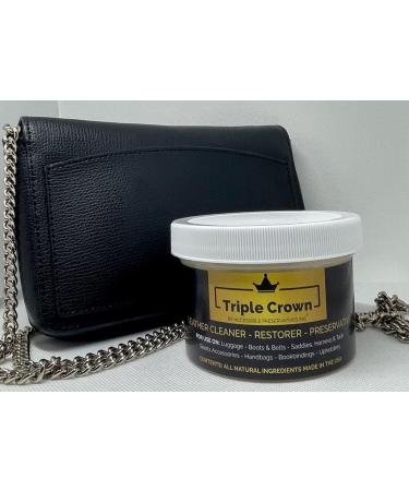 Preservatives Triple Crown Leather Preservative & Restorer (8 oz.) - Hand-Poured 80 Year Old Formula for Boots, Bags, Books - Made in USA - Buy Online on GoSupps.com