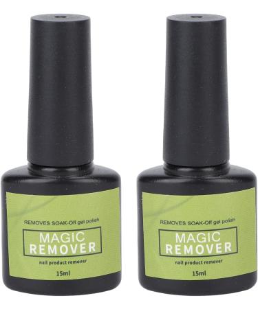 2pcs Nail Gel Polish Remover 15ml - Light Smell Harmless Professional Cleaner - Quickly Removes Polish Ideal Gift for Beginners Saves Time - Buy Online on GoSupps.com