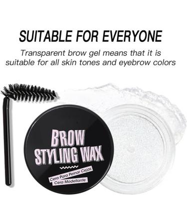  Obesntln Eyebrow wax gel eyebrow wax kit - Clear eyebrow wax and brush | Long-lasting waterproof eyebrow wax daily makeup eyebrow enhancer for - Buy Online on GoSupps.com