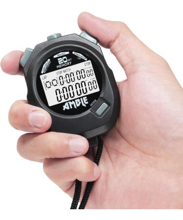 Amble Countdown Timer & Stopwatch with 20 Memories, Tally Counter, Calendar Clock - Ideal for Sport Coaches & Referees - Buy Online on GoSupps.com