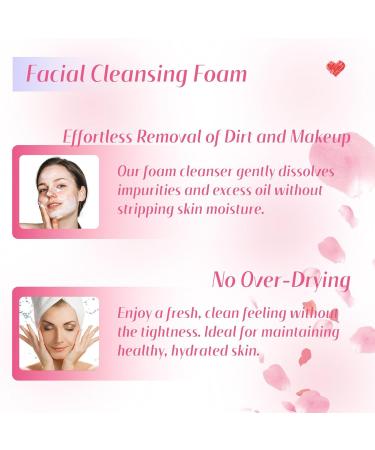 Rose Facial Skin Care Set - Anti-Aging Kit to Reduce Wrinkles & Fine Lines | Deep Hydrating Cleanser Toner Serum & Cream - Buy Online on GoSupps.com