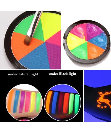 Buy Karlor UV Neon Fluorescent Aqua Face Paint 30g - Professional Water-Based Makeup for Adults & Kids | Perfect for Halloween Carnival & Cosplay - Buy Online on GoSupps.com
