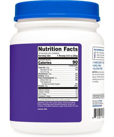 Nutricost Clear Whey Protein Isolate Powder (Concord Grape) 1 LB - 20g of Protein, 0g Added Sugar, GMO-Free, Gluten-Free - Buy Online on GoSupps.com