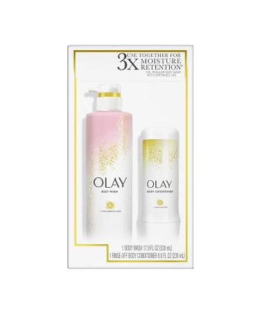 Cleansing and Nourishing Body Wash & Conditioner Set - 17.9 fl oz & 8 fl oz | Compatible with Olay - Buy Online on GoSupps.com