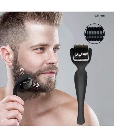 LATTCURE Dermaroller 0.5mm 540 Titanium Needles Roller Beard Derma Roller Beard Growth Roller Derma Roller for Men Stim - Buy Online on GoSupps.com
