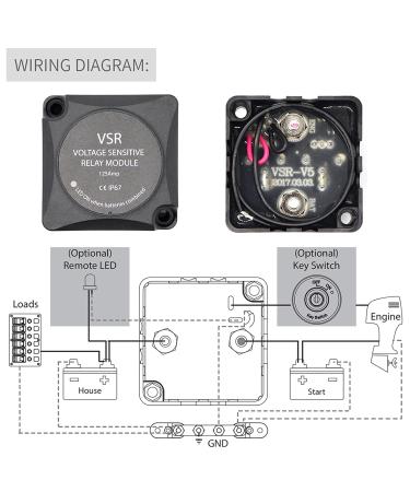 12V 140A Automatic Dual Battery Isolation Kit - Voltage Sensitive Relay & Wiring Kit for Trucks SUVs ATVs | Ultimate Performance - Buy Online on GoSupps.com