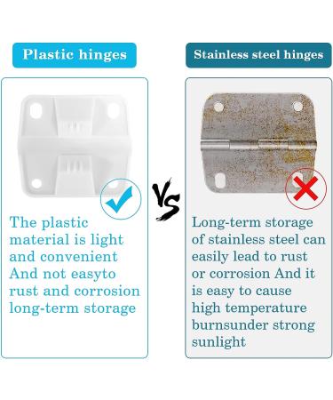 Coleman Cooler Replacement Hinges - 4 Pack, Fits 5226, 5227B, 5240, 5241, 5241A, 5245, 5286, 6270, 6273 - Durable Plastic Ice Chest Accessories - Buy Online on GoSupps.com