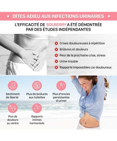 SOLBERRY Women's Urinary Infection Supplement Powerful Cranberry and Hibiscus Extracts 24-60 Vegan Capsules French Solage Laboratory - Buy Online on GoSupps.com