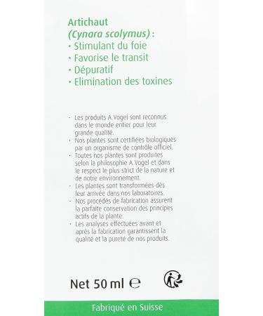 A. VOGEL - Artichoke - Food supplement based on plant extract - Targeted Actions Digestion - Bottle 50 ml - Swiss Laboratory - Buy Online on GoSupps.com