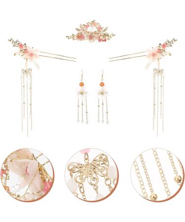 SHERCHPRY 1 Set ancient style hanfu headdress chinese hair sticks for women hanfu hair pins for women chinese Headband Chinese Hanfu Hairpins vintage hair sticks Pearl alloy Hook decorate - Buy Online on GoSupps.com