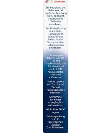Double Heart Valerian Sleep Dragees - 30 Pieces for Stress Relief & Sleep Support - Buy Now! - Buy Online on GoSupps.com