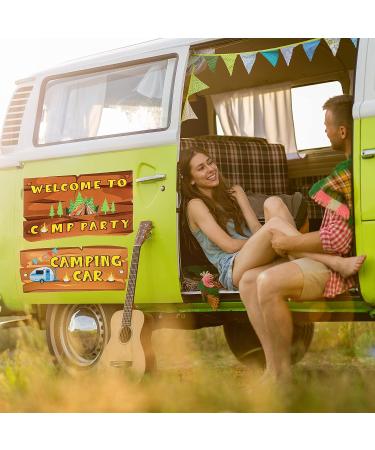 Camping Party Directional Signs - Set of 20 Cardstock Signs for Outdoor Yard Decor & Photo Props - Buy Online on GoSupps.com