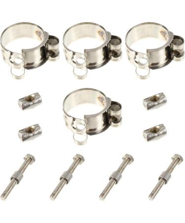 TEHAUX 4 Pcs Clamp Stainless Steel Duct Clamp Hose Clamp Ring Ear Clamp European Style Strong Hoop - Buy Online on GoSupps.com