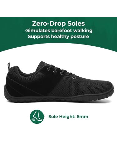 SAGUARO Unisex Barefoot Shoes Wish - Forest Outdoor Wide Toe Zero-Drop Sole Size 36-48 Black - Perfect for All Adventures | Buy Now! - Buy Online on GoSupps.com