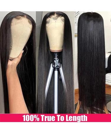 5x5 HD Lace Closure Wig 20 Inch Straight Human Hair - 150% Density Glueless Transparent Lace Frontal Wig for Black Women - Buy Online on GoSupps.com