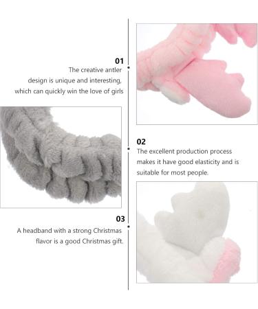 Beaupretty 4Pcs Reindeer Hairband - Festive Makeup Headband Christmas Hair Accessories for Girls & Women | International Shipping - Buy Online on GoSupps.com