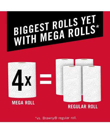 Brawny Pick-A-Size Paper Towels 1 Mega Roll | 4 Regular Rolls - Absorbent & Durable - Buy Online on GoSupps.com