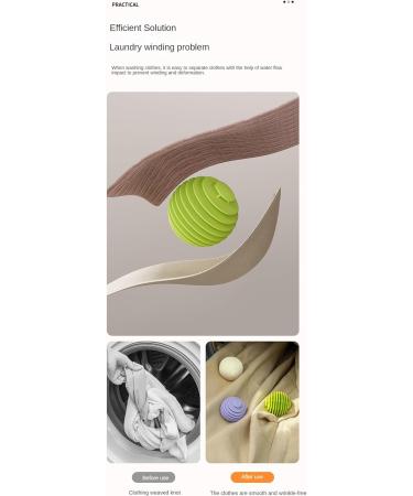 ZADFHSI Dryer Balls 3pcs Spherical Vane Lint Catcher Reusable Eco-Friendly Laundry Scrubbing Balls Household Washing Machine Laundry Ball Anti Static Ball for Reducing Wrinkles (2) - Buy Online on GoSupps.com