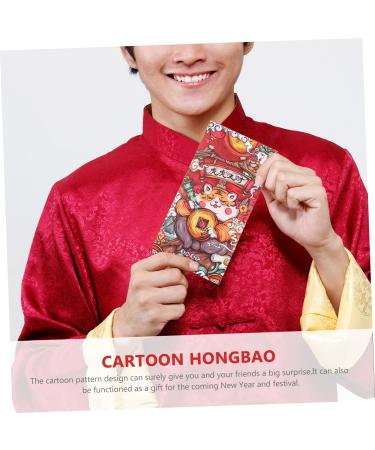 ABOOFAN 18pcs Year of The Tiger Red Envelope 2022 Hong Bao Envelope 2022 Money Envelopes Spring Festival Hongbao Lucky Gift Envelopes Tigers Year Red Pockets Universal Money Bag Paper - Buy Online on GoSupps.com