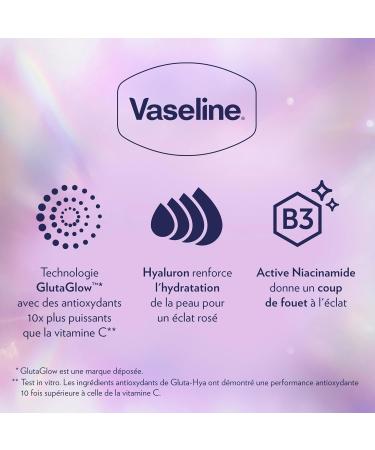 Vaseline Gluta-Hya Dewy Radiance Serum Burst Lotion - Lotion hydratante pour le corps l'acide hyaluronique et au glutathion - Soin riche en antioxydants pour une peau clatante - 2 200 mL - Buy Online on GoSupps.com