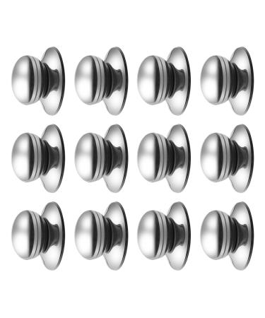 Royalead 12 pieces of interchangeable lifting handle for lid cover cover button handle handle handle for glass lid pot lids made of stainless steel