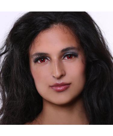 Matlens Pro Trend Colored Contact Lenses - Red Red Nine - Big Eyes - 4.50 Dpt Free Case & Care Product - Shop Internationally! - Buy Online on GoSupps.com