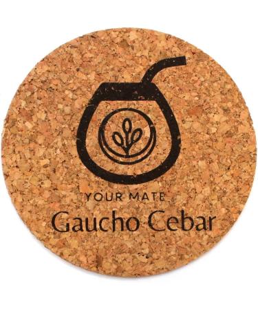 Gaucho Cebar Set for Yerba Mate Tea - Natural Calf Pumpkin Cup Stainless Steel Straw Brush & Cork Pad - Buy Online on GoSupps.com
