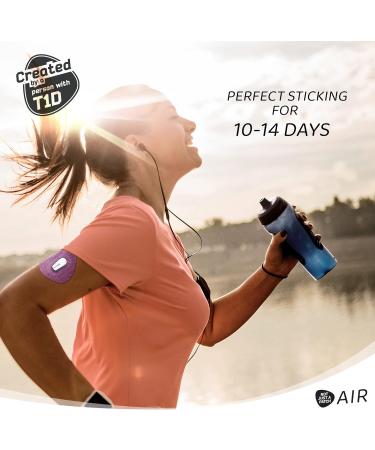 Not Just A Patch Air (20 Pack) - CGM Dexcom G6 Adhesive Patches with Hole -Thin Strong and Light 14 Day Adhesion Durable Skin Grip Dexcom Patches G6 Sensor Protectors in Purple - Buy Online on GoSupps.com