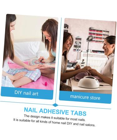  MERRYHAPY MERRYHAPY Stickers 50 Sheets Nail Stickers Labels Para U as Acrilicas Nail Tabs Crystal Glue Manicure Glue On Nails Double Sided Adhesive Gummed Paper - Buy Online on GoSupps.com