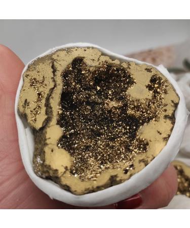 1pcs Natural Crystal Agate cave Plated Specimen Reiki Stone ERTEYIN