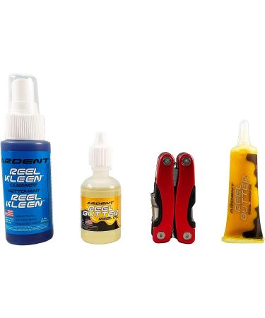 Ardent Freshwater Reel Care Maintenance Pack - Long-Lasting Protection & Cleaning Kit with Multi-Tool, Reel Butter Grease, Cleaner, and Oil - Buy Online on GoSupps.com