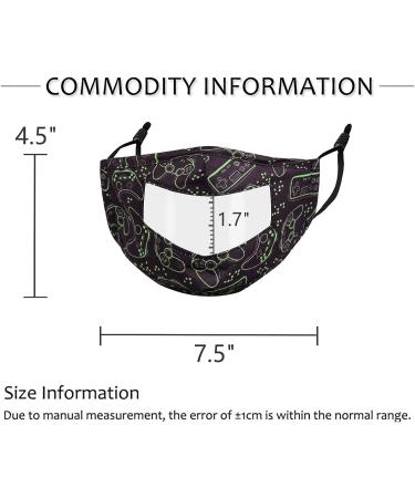Set of 2 Reusable Adjustable 3-Layer Clear Black Game Face Masks - Gyothrig - Buy Online on GoSupps.com