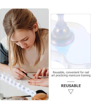 SOLUSTRE 1 Set Nails Press on Nail Stand Press on Nail Holder Nail Supplies for Beginners Nail Stands for Press on Nail Art Kits Fake Nail Stand Nail Painting Stand Acrylic Magnetic Suite - Buy Online on GoSupps.com