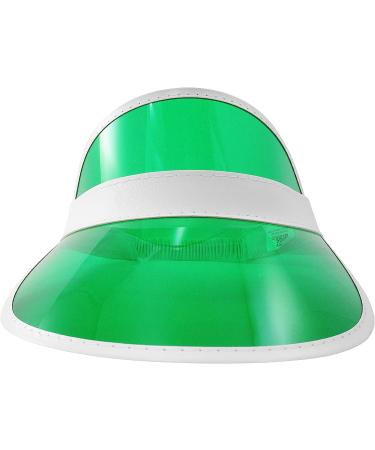 Green Clear Plastic Sun Visor for Tennis, Beach, Golf, and Casino - Buy Online on GoSupps.com