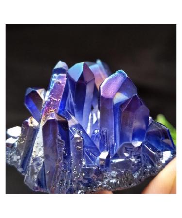 200g Quartz Crystal Titanium Bismuth Silicon Cluster Home Decoration Crystal Cluster