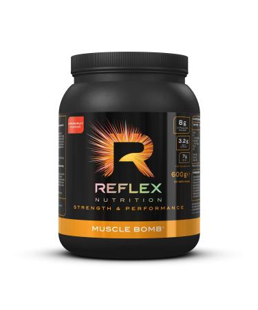 Reflex Nutrition Muscle Bomb With Caffeine Ultimate PRE-WORKOUT POWDER 7g BCAA's 2g L-Carnitine 3.2g Beta-Alanine 1g Taurine (Pink Grapefruit) (600g)
