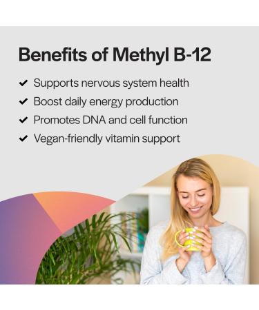 PureFormulas Methyl B12 Lozenges for Energy Boost & Nervous System Support, Vegan B12 Supplement with Methylcobalamin, Gluten-Free & Dairy-Free, Easy Absorption - 100 Count - Buy Online on GoSupps.com