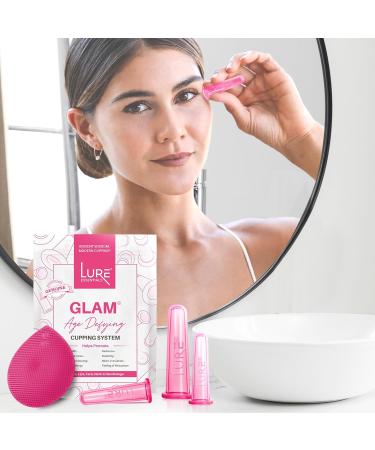 LURE GLAM Face Cupping Facial Set - Lift Firm Sculpt Plump with FREE Brush - Anti-Aging - Instant Lines and Wrinkles Filler - Buy Online on GoSupps.com