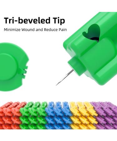 Metene Twist Top Lancets 30 Gauge 310 Count for Blood Sugar Tests - Diabetic Lancets, Sterile & Multicolored - Buy Online on GoSupps.com