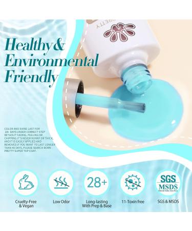 10ml UV Nail Polish Set - Translucent Pastel Gel for DIY Nail Art | Born Pretty Spring Summer Collection - Blue Red Green Yellow Pink Jelly Effect - Buy Online on GoSupps.com