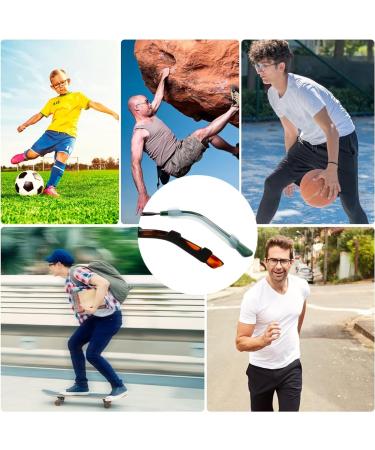 Ksjehw Silicone Anti-Slip Covers for Glasses - 20 Pairs Comfort Brackets & Ears - Ideal Accessories for Glasses & Sunglasses - Buy Online on GoSupps.com