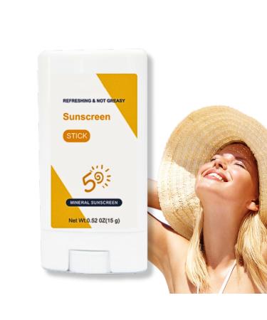 Sunscreen Stick SPF 50 Sunblock Stick Sunscreen SPF 50+ Sun Cream SPF50+ for Face Body Suncream with Hyaluronic Acid for Broad Spectrum Sun Protection Non-Greasy Refreshing Water Resistant