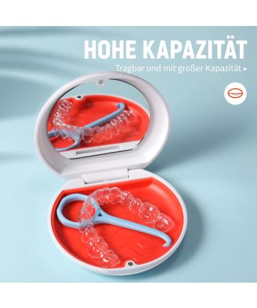 Shop Annhua Braces Box for Invisible Braces Dentures & Aligners - Blue Case for Mouth Guards | International Shipping Available - Buy Online on GoSupps.com