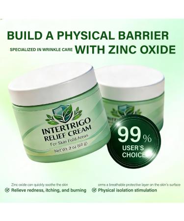 Intertrigo Cream - Intertrigo Barrier Cream With Zinc Oxide & Undecylenic Acid Helps Support Skin Comfort Reduce Moisture & Friction - 2 Oz (1 1) 2 Fl Oz (Pack of 1) 1 - Buy Online on GoSupps.com